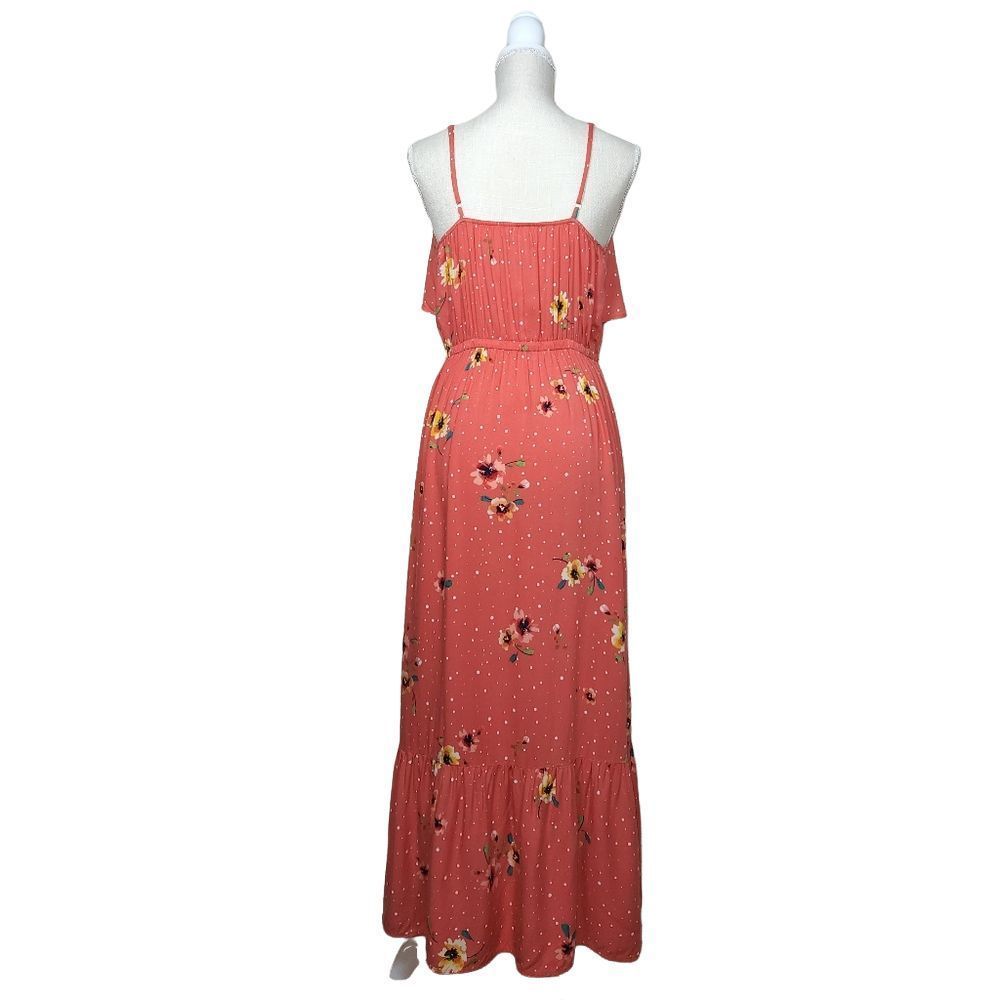 Peyton & Parker- Floral Maxi Dress- Size Medium- Coral/Peach color - Picture 2 of 6